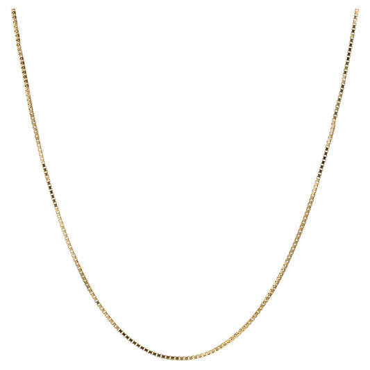 18 Karat Yellow Gold Cube Mesh Long Chain, 1960s