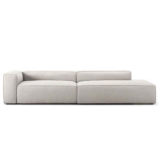 Decotique Grand 3-Seater Sofa Open End Right Moonwhite