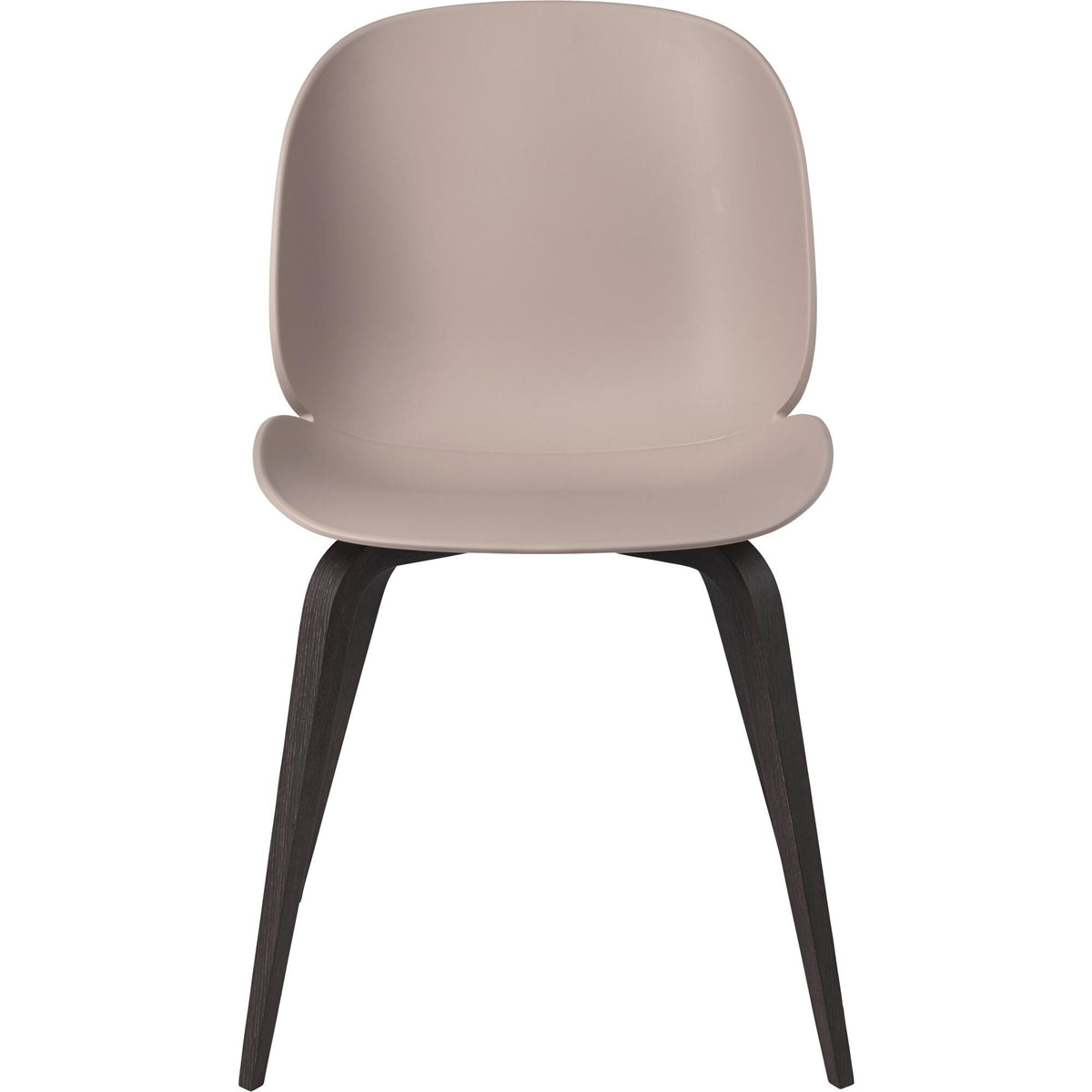 Beetle Dining Chair Wooden Base Smoked Oak Matt/Sweet Pink
