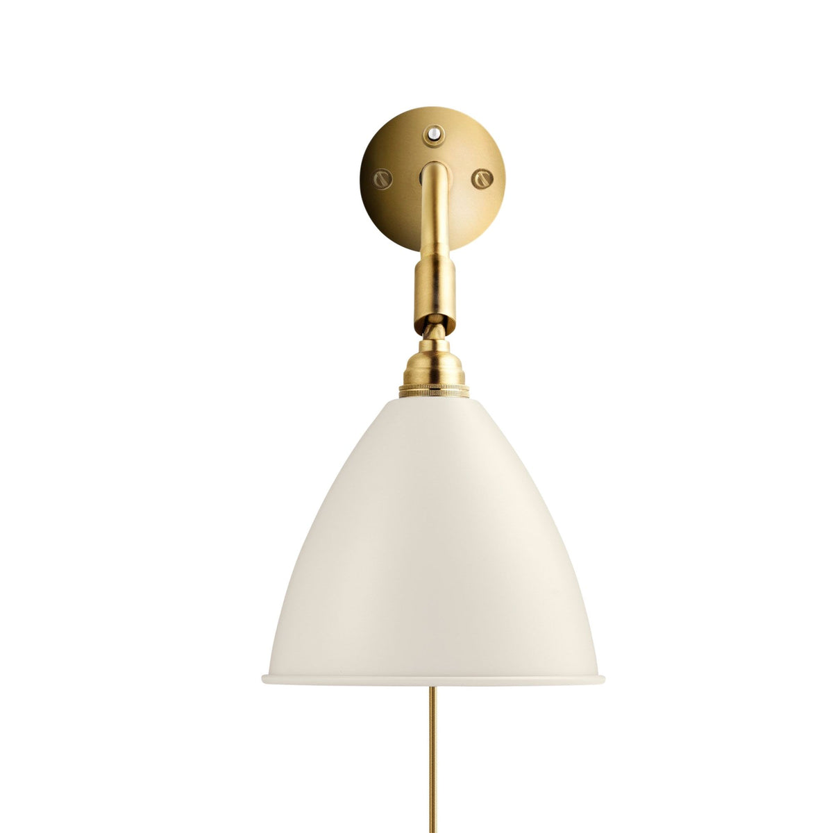 Bestlite BL7 Wall Lamp Matt White & Brass
