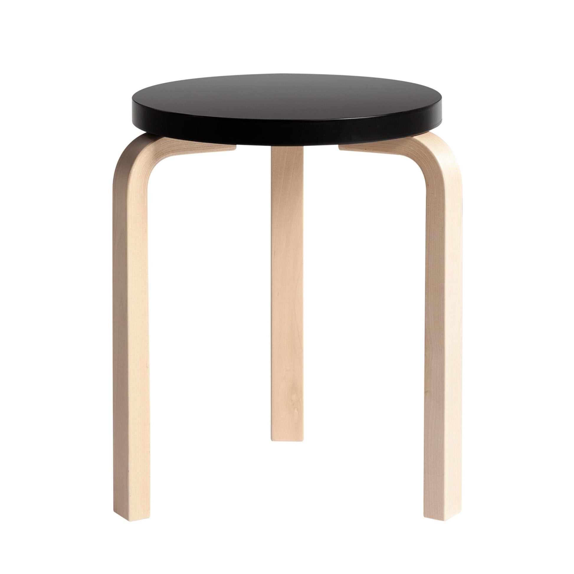 60 Stool by artek #Birch / Black