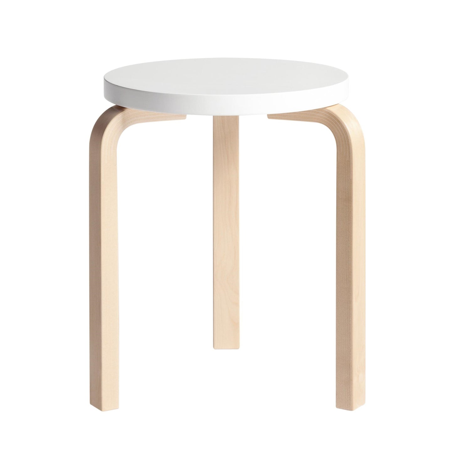 60 Stool by artek #Birch / White