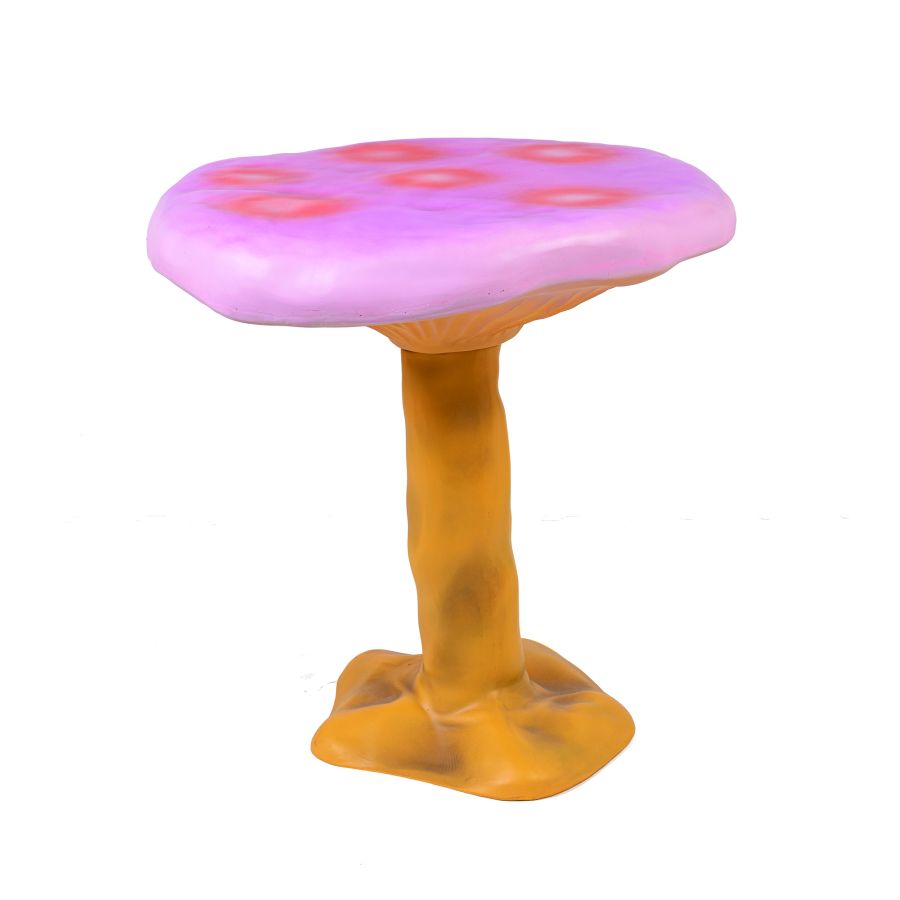 Round Fiberglass Bistro Table Amanita by Seletti #Pink