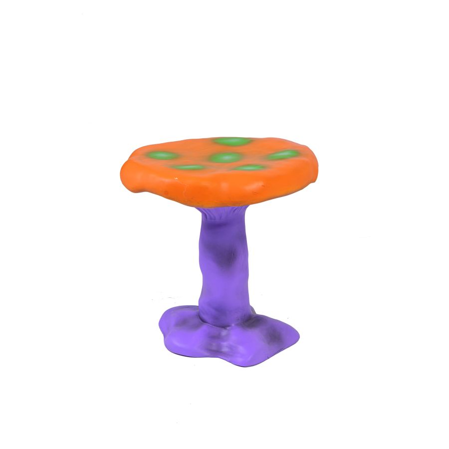 Round Fiberglass Stool Amanita by Seletti #Orange