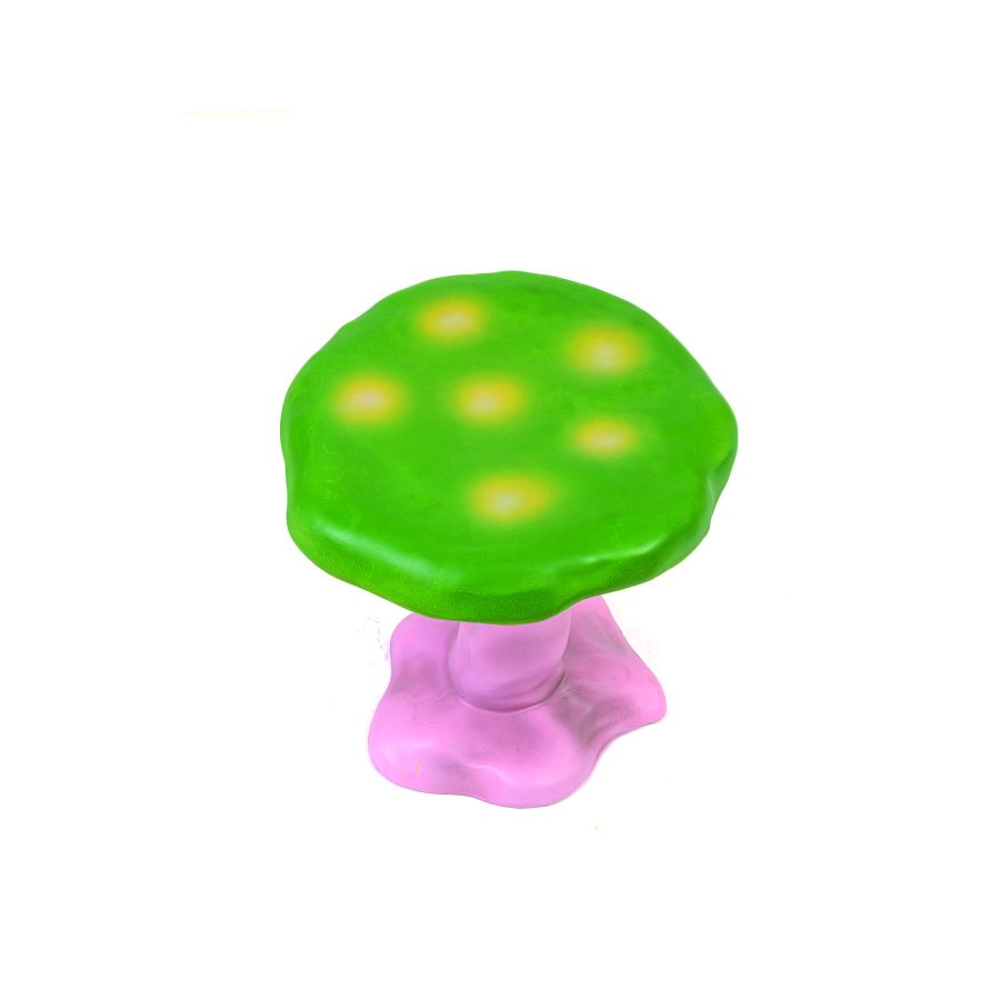 Round Fiberglass Stool Amanita by Seletti #Green