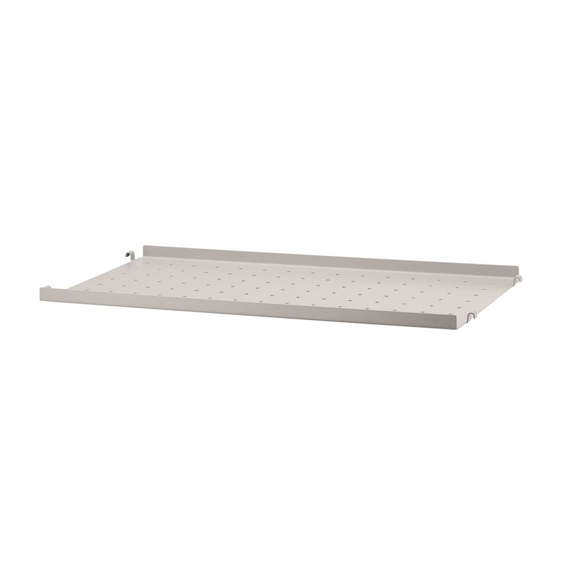 String metal shelf 58 x 30 cm by String Furniture #low, beige #