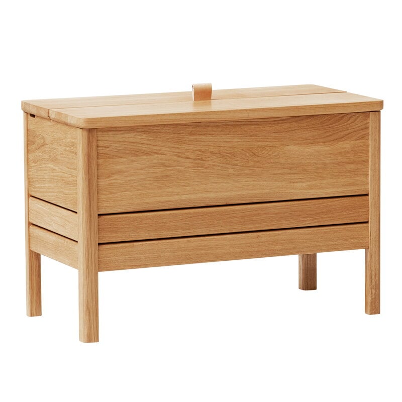 A Line storage bench by Form & Refine #68 cm, oak #