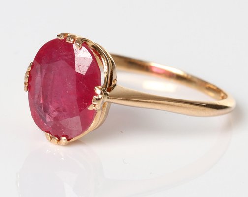 18K Glass-Filled Ruby Ring, 1966-AX-823228