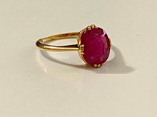 18K Glass-Filled Ruby Ring, 1966-AX-823228