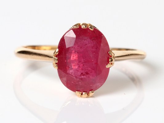 18K Glass-Filled Ruby Ring, 1966-AX-823228