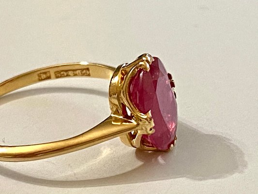 18K Glass-Filled Ruby Ring, 1966-AX-823228