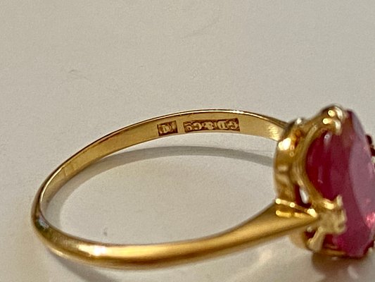 18K Glass-Filled Ruby Ring, 1966-AX-823228