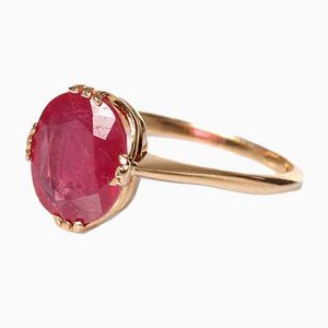 18K Glass-Filled Ruby Ring, 1966-AX-823228