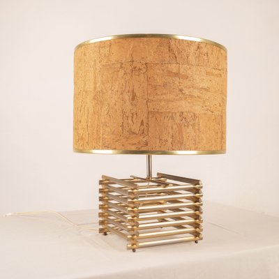 18kt Gold-Plated Table Lamp, 1970s-BAD-1709160