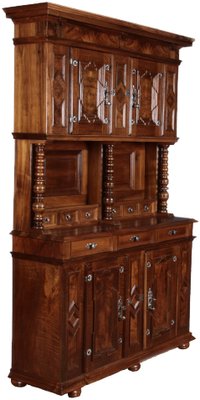 18th Century Baroque Buffet in Walnut with 4 Original Iron Locks, 1750s-DXD-1702853