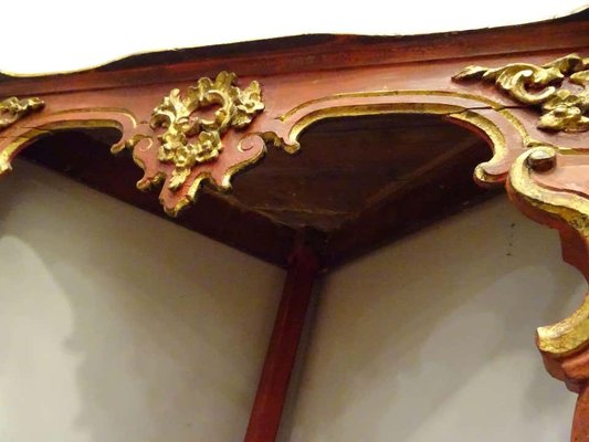 18th Century Baroque Corner Console Table-NUC-1444621