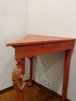 18th Century Baroque Corner Console Table-NUC-1444621