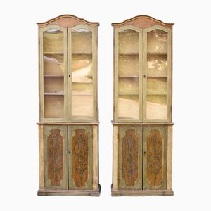 18th Century Bookcases in Lacquered Doors, Set of 2-RAQ-2033402