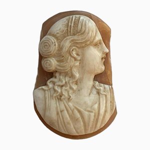 18th Century Cameo Profile of Woman in Agate-QKG-1820496