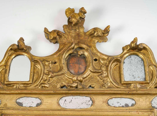 18th Century Carved and Gilded Wood Mirror