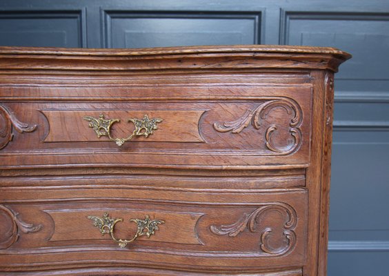 18th Century Carved Oak Baroque Chest of Drawers-TAT-2025965