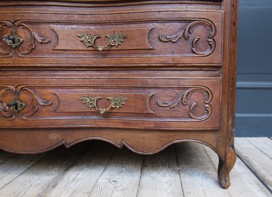 18th Century Carved Oak Baroque Chest of Drawers-TAT-2025965