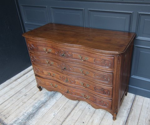 18th Century Carved Oak Baroque Chest of Drawers-TAT-2025965