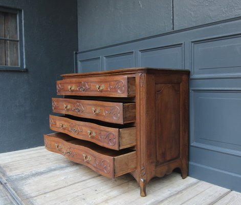 18th Century Carved Oak Baroque Chest of Drawers-TAT-2025965