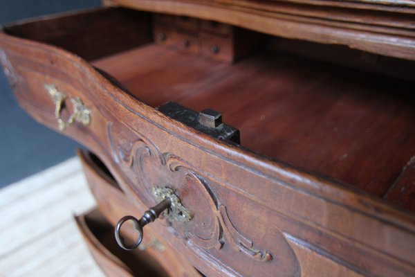 18th Century Carved Oak Baroque Chest of Drawers-TAT-2025965