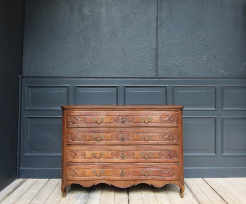 18th Century Carved Oak Baroque Chest of Drawers-TAT-2025965