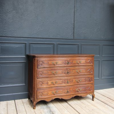 18th Century Carved Oak Baroque Chest of Drawers-TAT-2025965