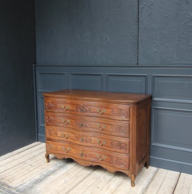 18th Century Carved Oak Baroque Chest of Drawers-TAT-2025965