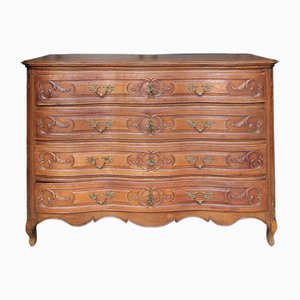 18th Century Carved Oak Baroque Chest of Drawers-TAT-2025965