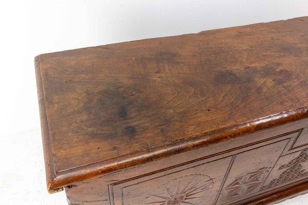 18th Century Carved Oak Chest-RIU-1309322