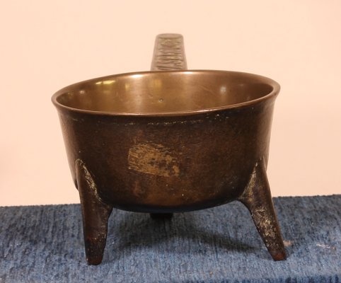 18th Century Cast Bronze Tripod Apothecary Skillet-HPU-1373546