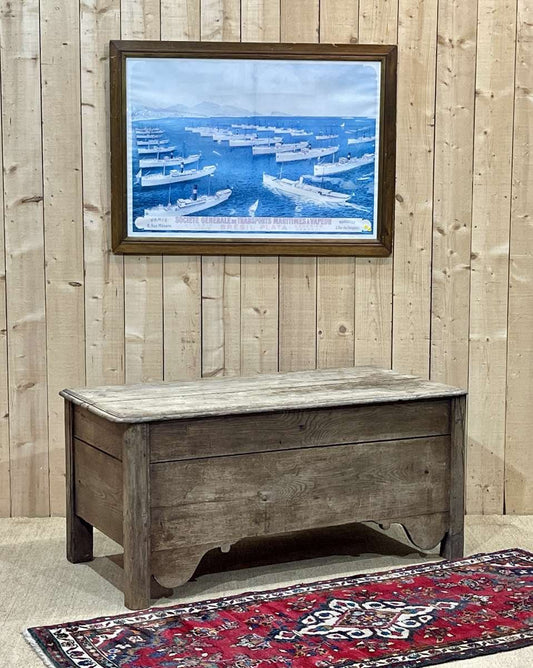 18th Century Chest Bench in Raw Oak