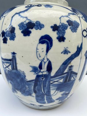 18th Century Chinese Blue and White Lidded Jar-QKG-1355268