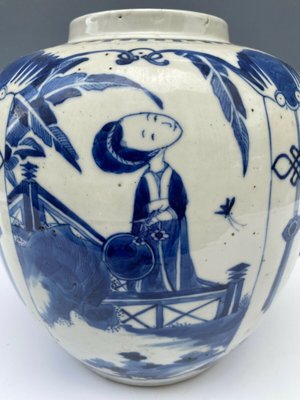 18th Century Chinese Blue and White Lidded Jar-QKG-1355268