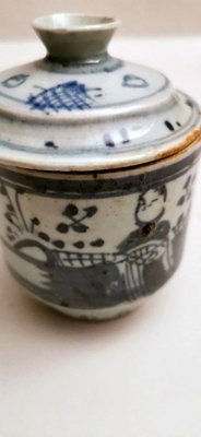 18th Century Chinese Hand Painted Porcelain Jars, Set of 2-QRS-711598