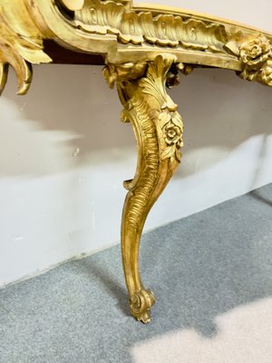 18th Century Console in Gilt Hand-Carved Wood-NUO-1356691