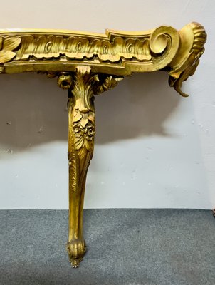 18th Century Console in Gilt Hand-Carved Wood-NUO-1356691