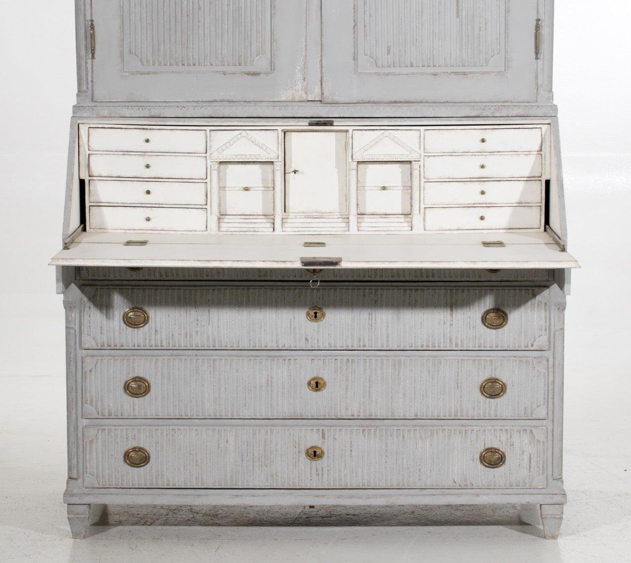 18th Century Danish Three-Part Bureau