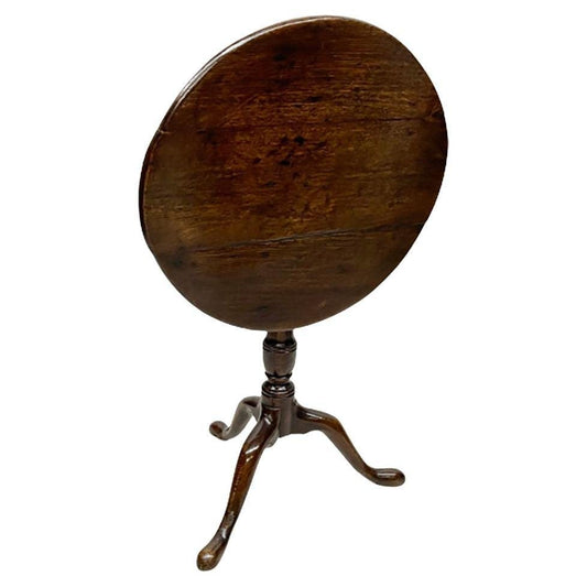 18th Century Dark Oak Tilt-Top Tripod Table