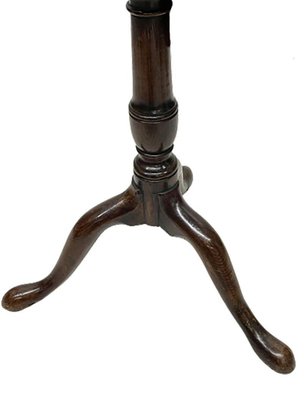 18th Century Dark Oak Tilt-Top Tripod Table-UCH-1288580