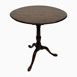 18th Century Dark Oak Tilt-Top Tripod Table-UCH-1288580