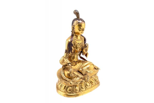 18th Century Deity Green Tara Figurine, Tibet-BXB-1427543