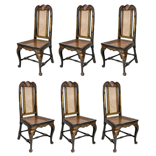 18th Century Dining Chairs, England, 1750s, Set of 6