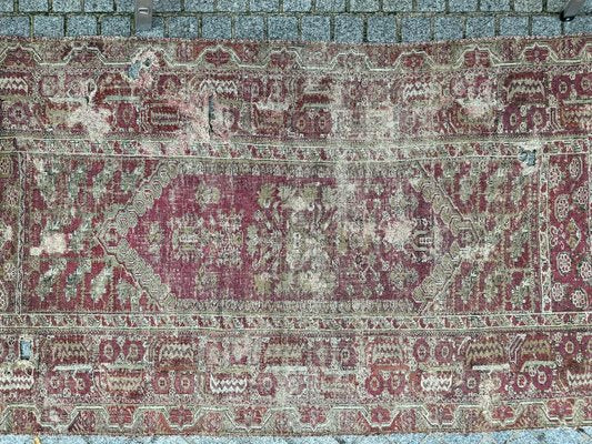 18th Century Distressed Turkish Ghyordes Rug-YMM-1732607