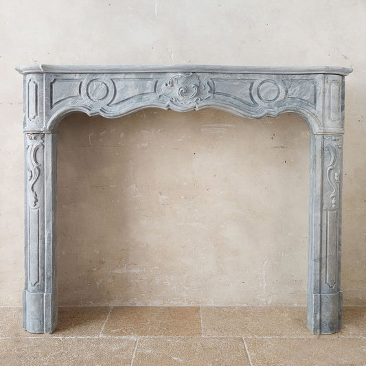 18th Century Dutch Blue Turquin Marble Mantelpiece in the style of Regency