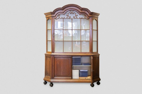 18th Century Dutch Library Display Vitrine Cabinet-KL-1349107